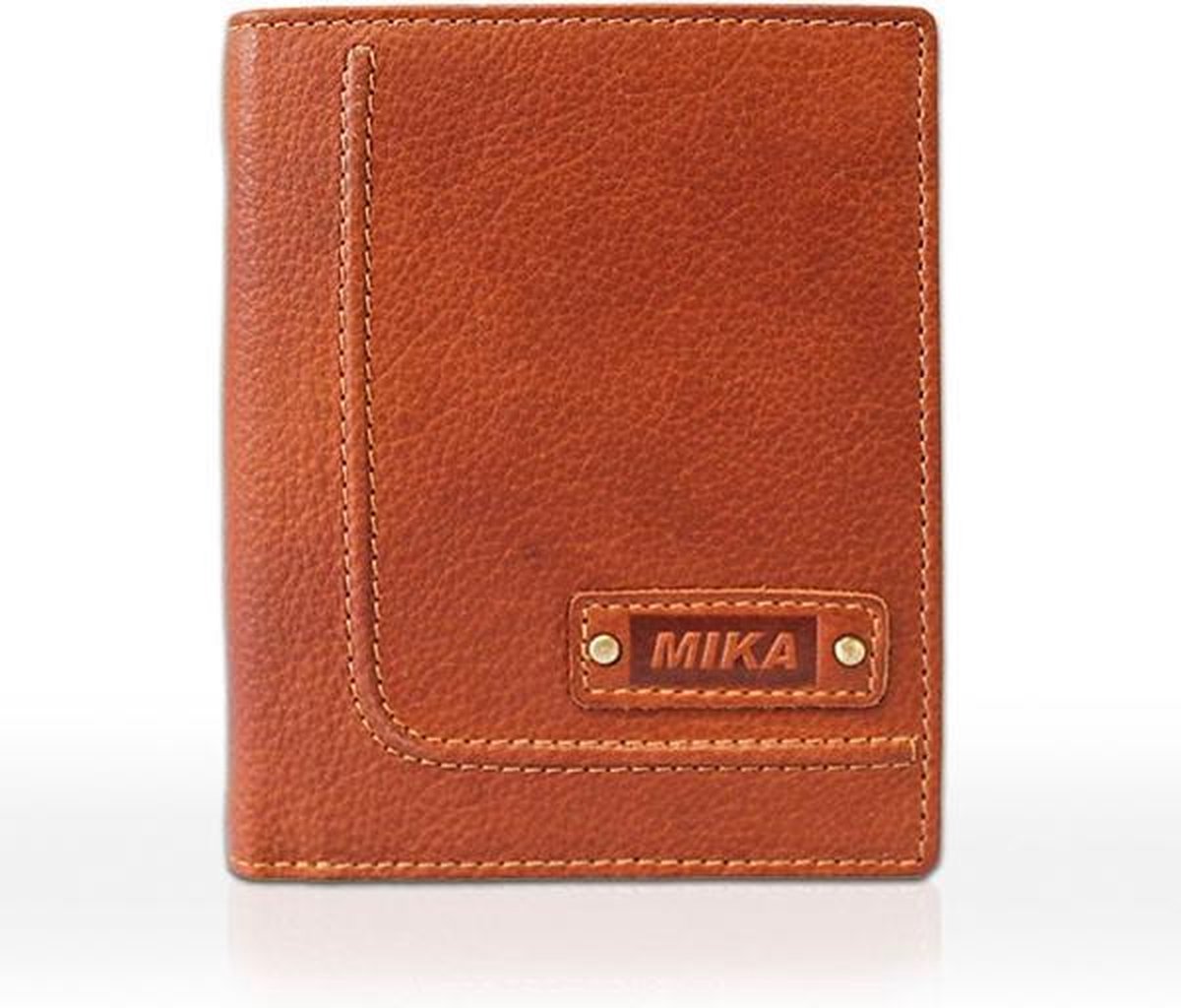 Portefeuille Mika cognac leer - 13x10