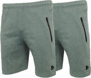 2-Pack Donnay Joggingshort - Sportshort - Heren - Maat 3XL - Dark green marl
