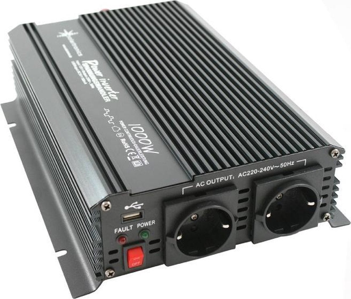 12V - 230V Gemodificeerde sinus Spanningsomvormer 1000W