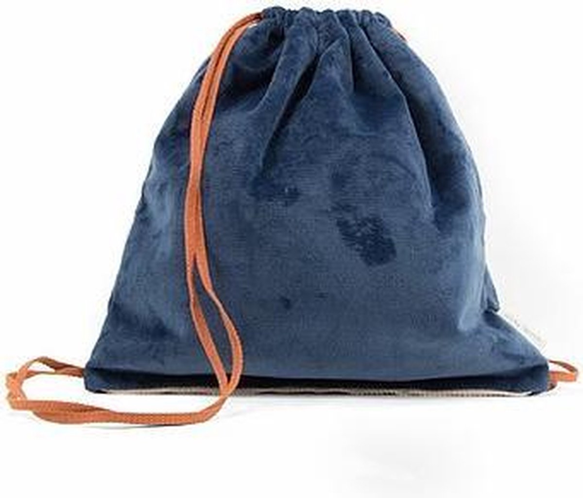 Sticky Lemon Dawstring Bag Teddy donker blauw - Zwemtas - Turnzak - Turntas - Zwemzak - Waterdichte voering