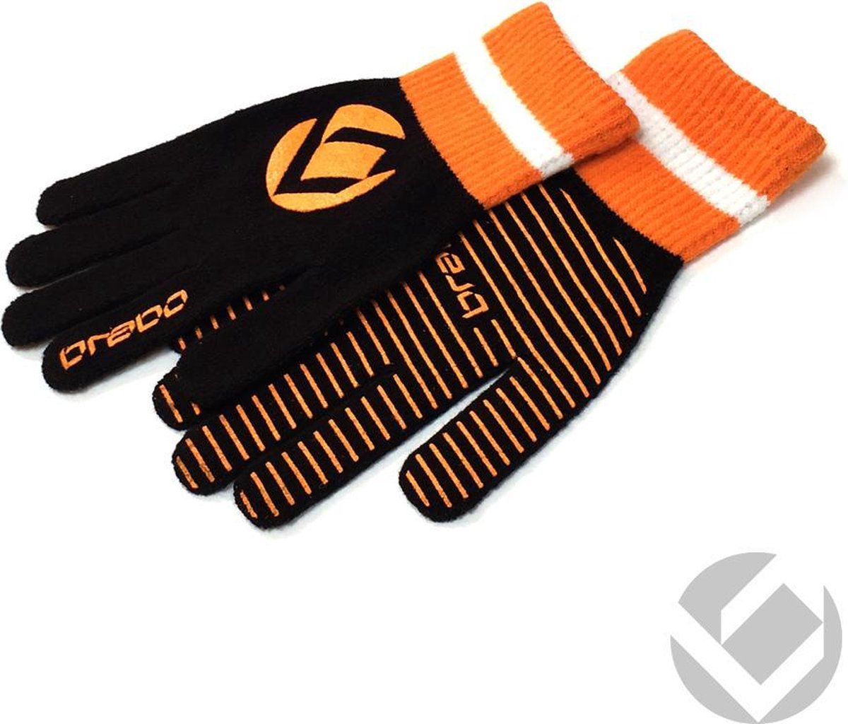 Brabo Wintergloves - Hockeyhandschoen - Senior - Zwart Oranje