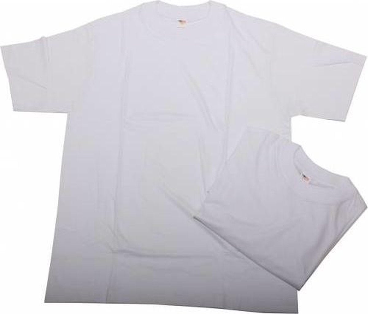 CECEBA American T-shirt - Basic - ronde hals - wit - 5XL