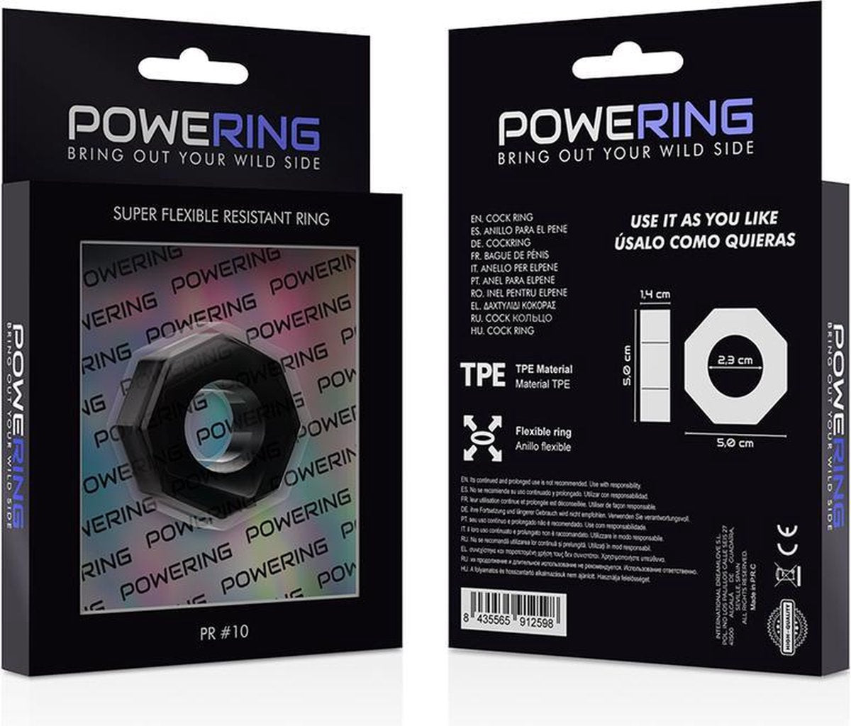 Powering Super Flexible Resistant Ring  5cm Pr10  Black 