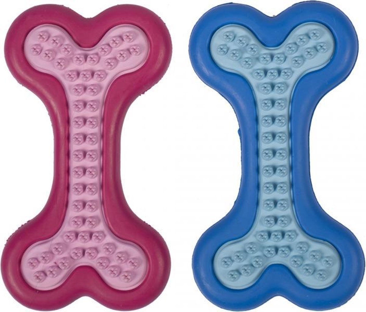 Duvo+ Puppy rubber bijtbeen Gemengde kleuren S - 10CM