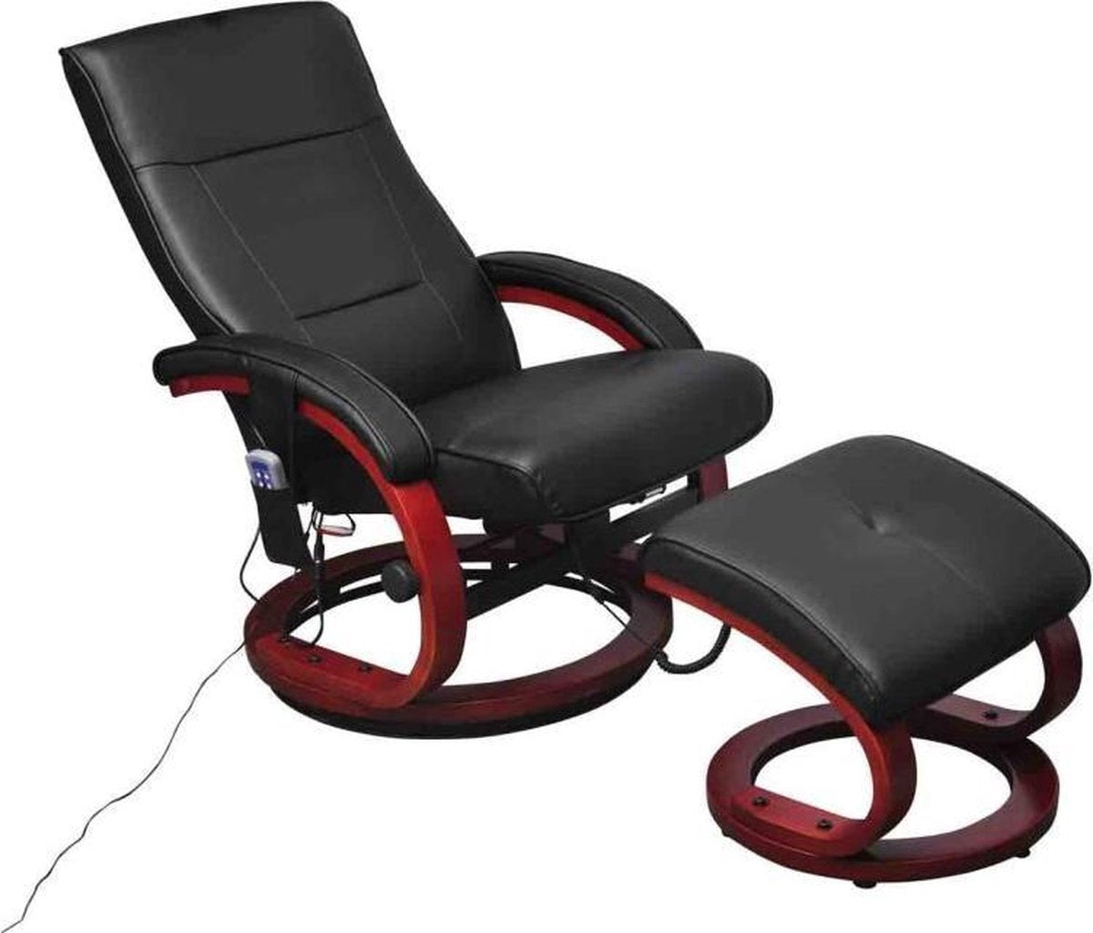vidaXL - Massagefauteuil Dante - zwart