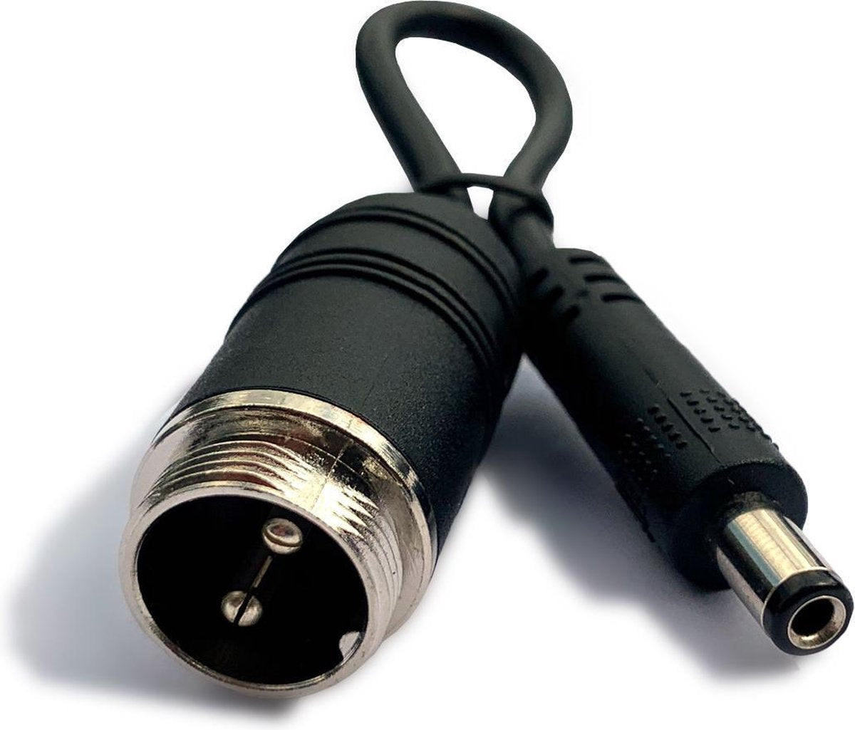 GX16 2 pin male naar DC kabel