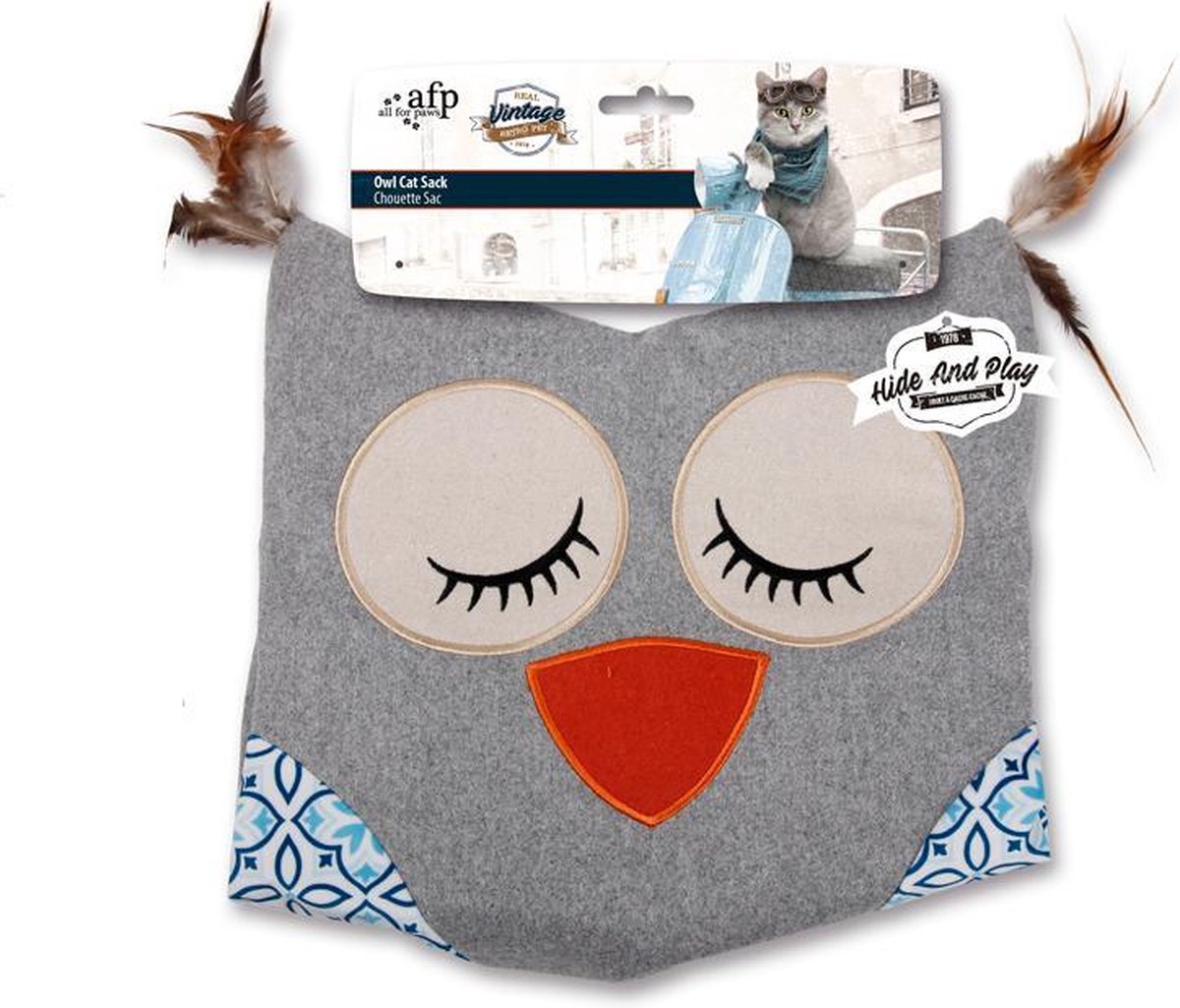 AFP Owl Cat Sack - Grey