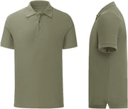 Senvi - Fit Polo - Getailleerd - Maat S - Kleur Olive - (Zacht aanvoelend)