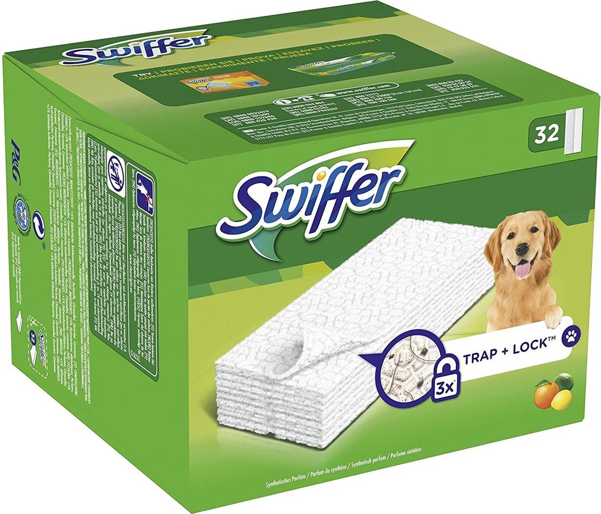Swiffer Stofopvegende Doekjes - Dry 32 stuks
