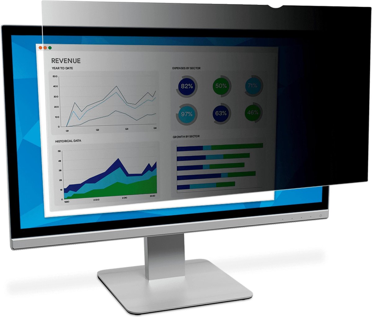 Privacyfilter voor 96.52 cm (38") breedbeeldscherm voor desktop (beeldverhouding 21:9)