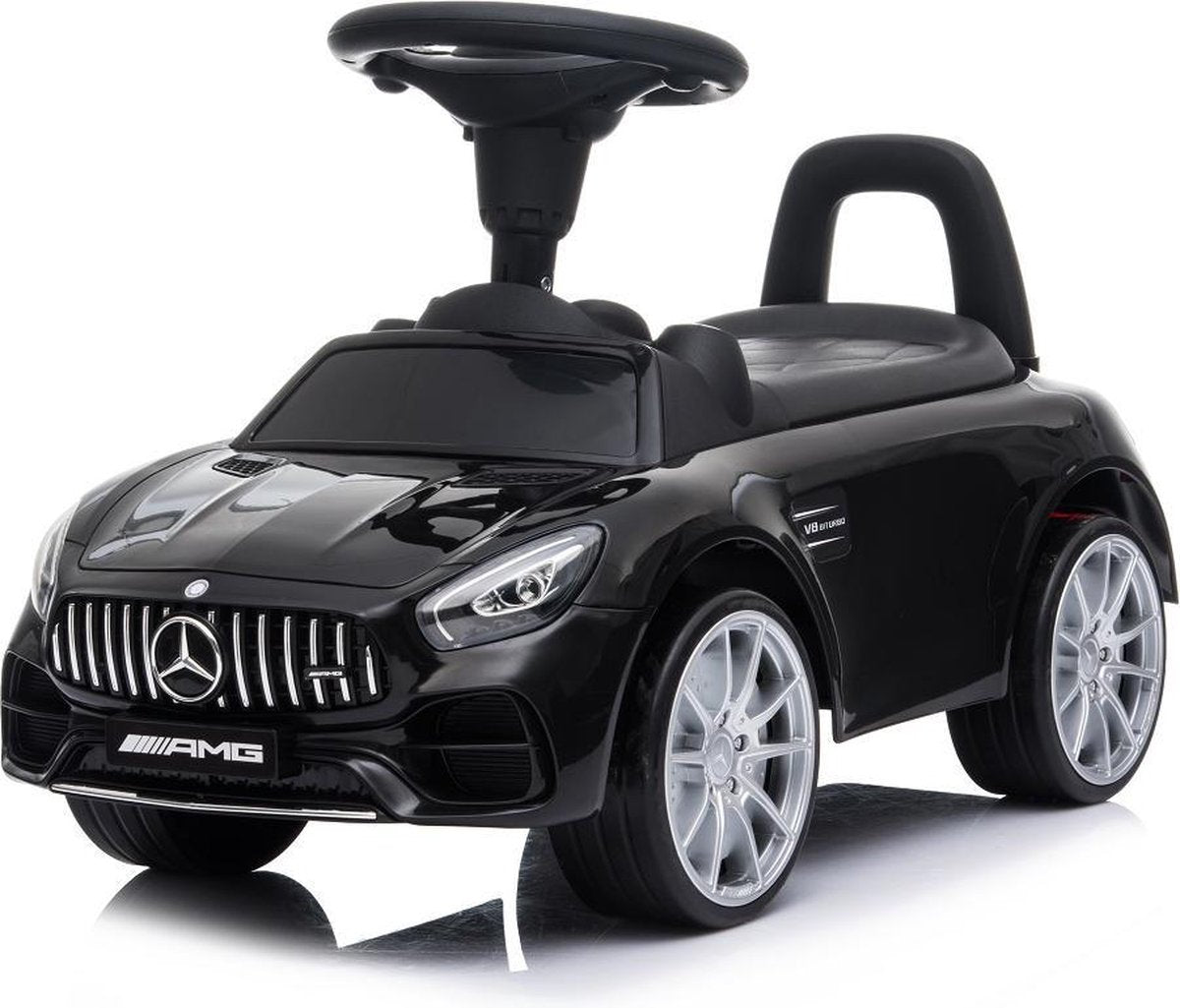 Mercedes GT AMG loopauto met geluidjes zwart