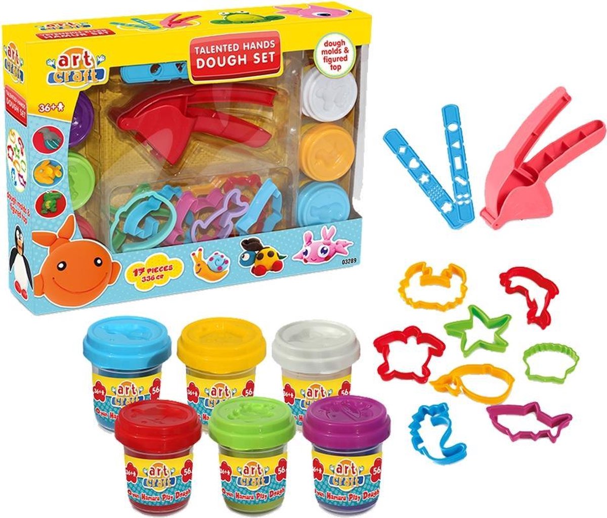 Art Craft Speelklei - Speelgoed Deeg - Deegroller Kind - Motoriek Speelgoed