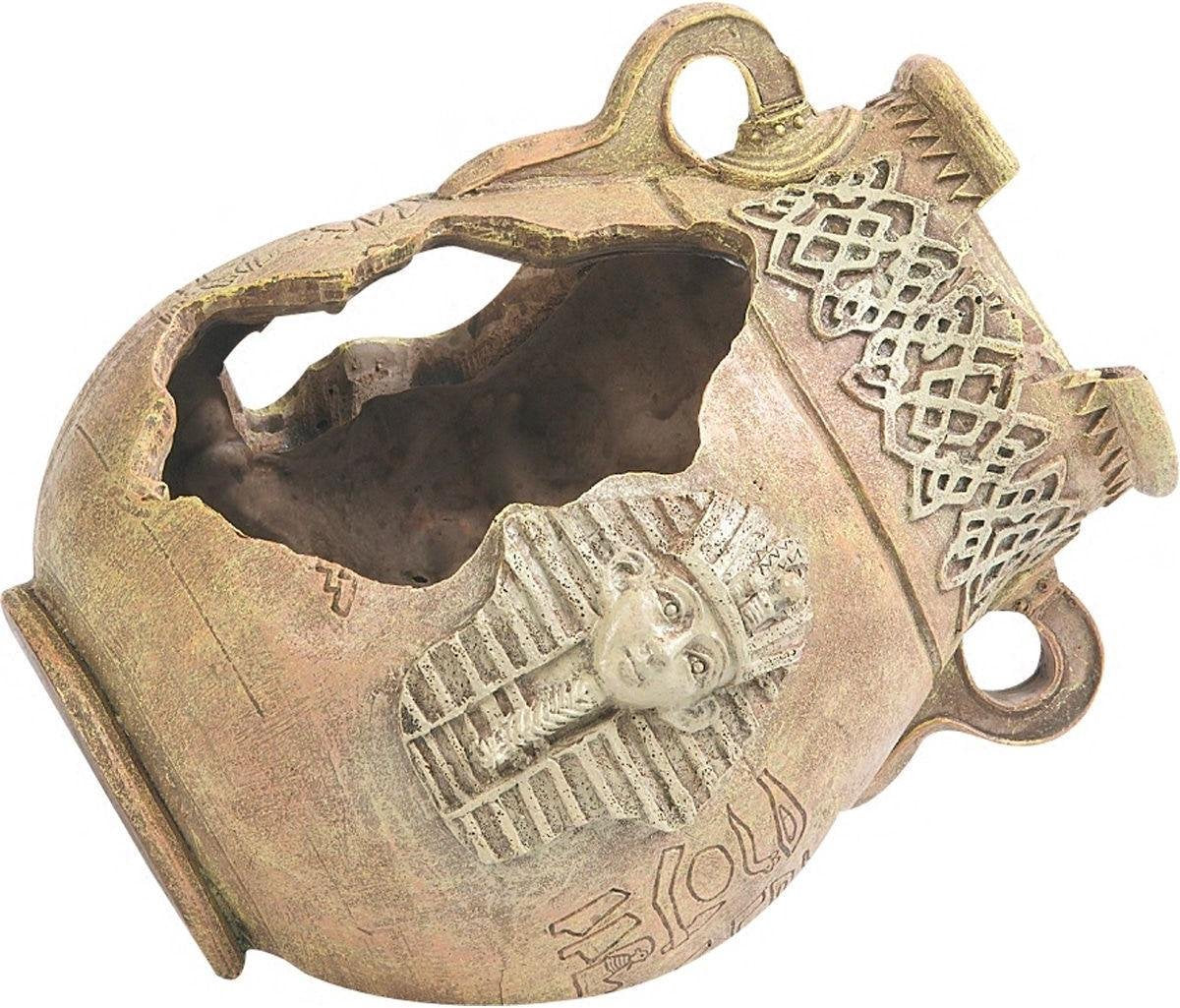 Aquarium decoratie Egyptische Kruik - dia 12 x 16 cm