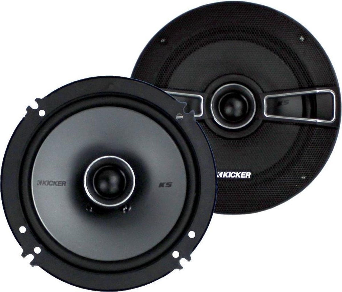 Kicker 41KSC654 6.5" 200 Watt 2-Way Car Audio Coaxial Speakers KSC65 (2 Pair)