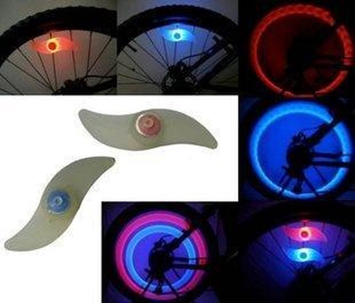 LED Fietswiel Verlichting Set - 2 stuks - RGB (wisselende kleuren)