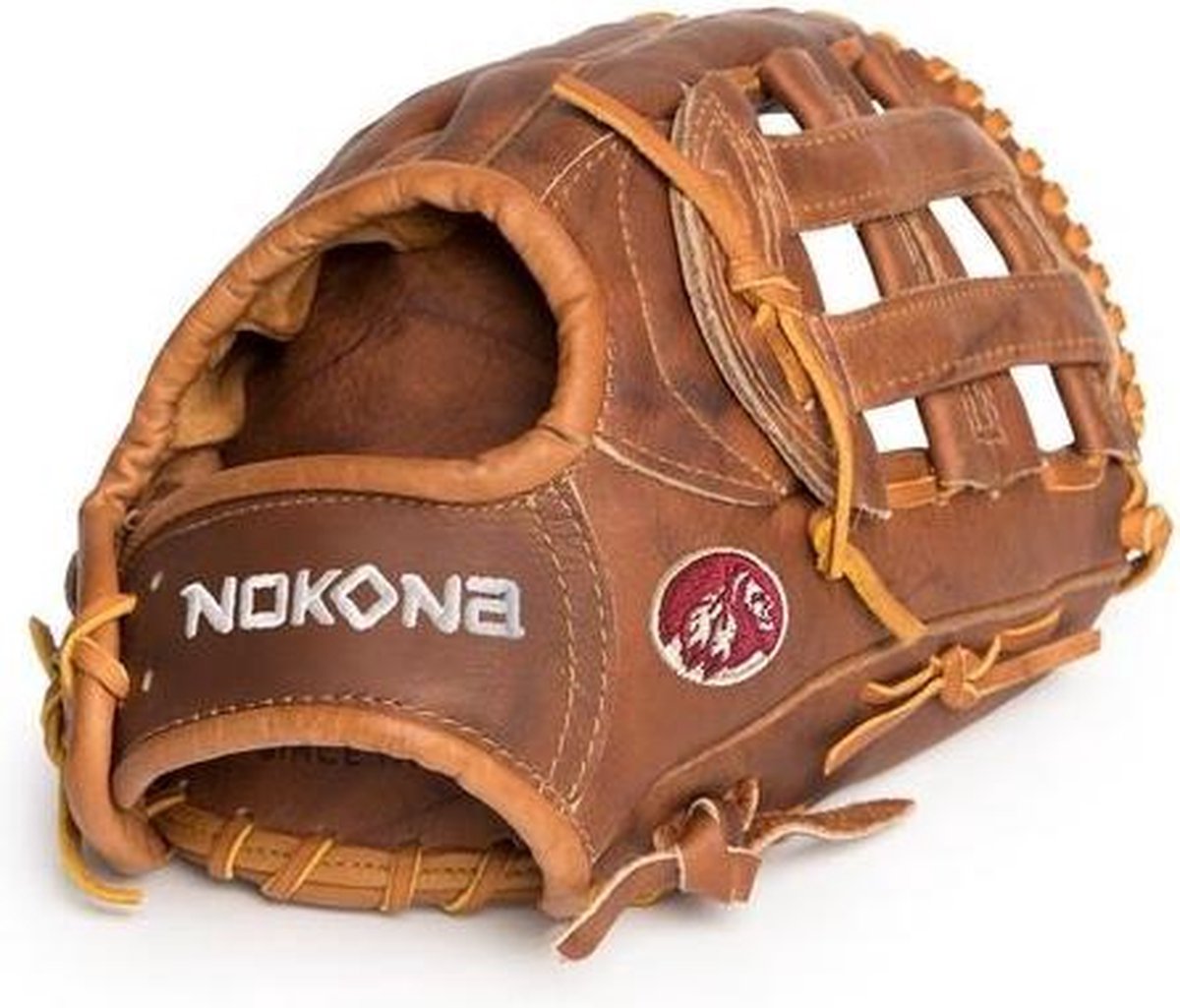 Nokona - Honkbal - Honkbalhandschoen - MLB - Baseball Glove - Pro - H Web - Leer - Walnut - 11