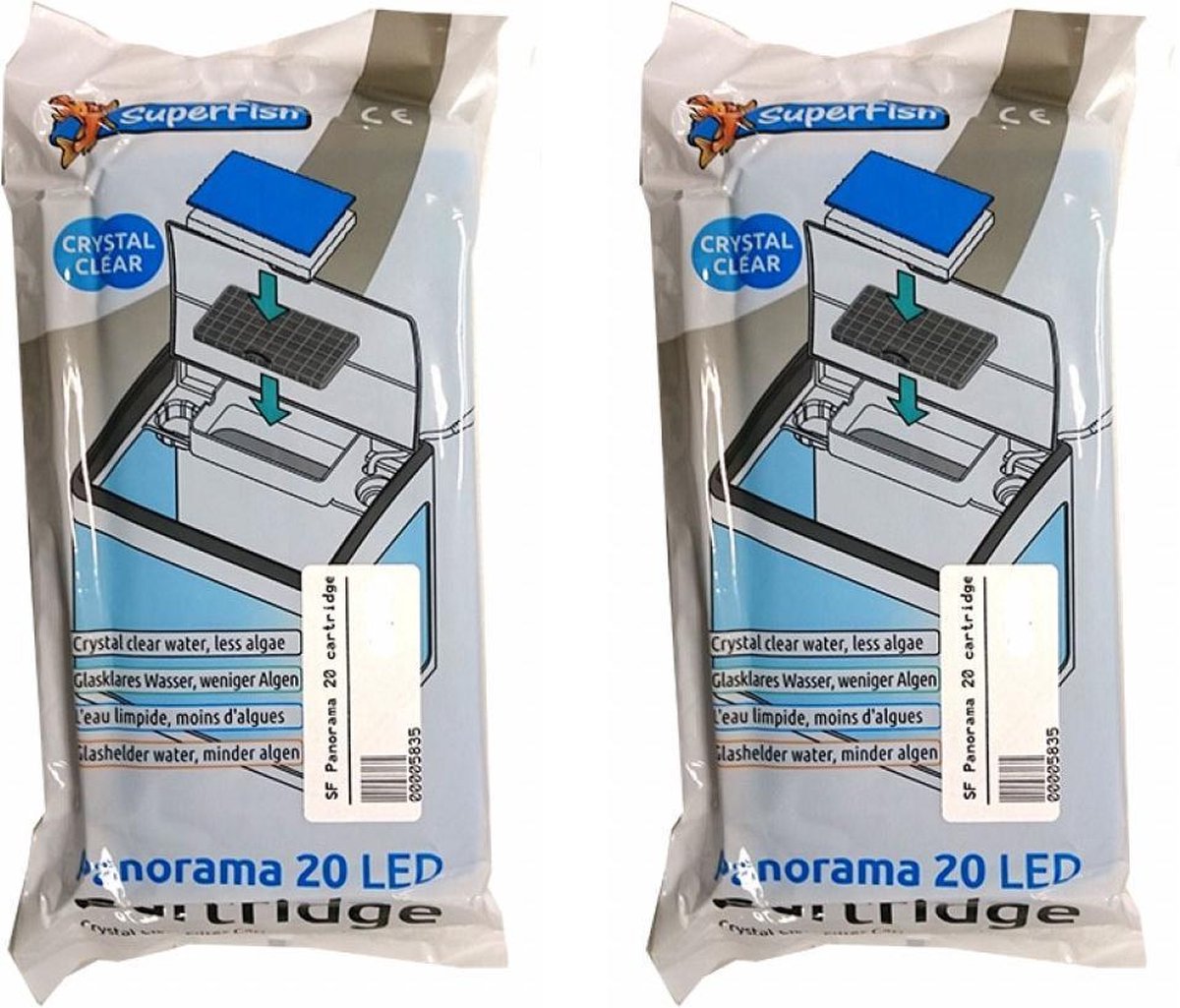 SF Panorama 20 Filter Vervang cartridges per 2 stuks