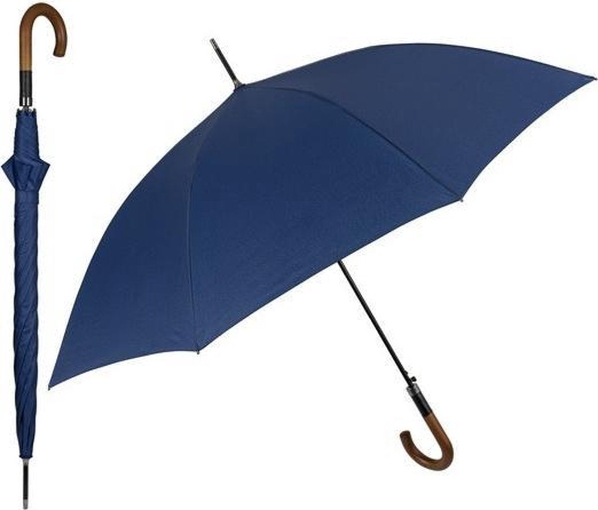 Perletti Paraplu Stormbestendig 93 X 114 Cm Microvezel Navy
