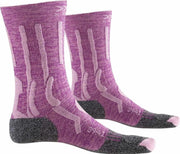X-socks Wandelsokken Trek X Wol/nylon Paars/grijs Maat 35/36