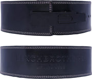 Benchbrothers Powerlifting riem leer - lever belt - powerlifting belt - halter riem - Zwart - S