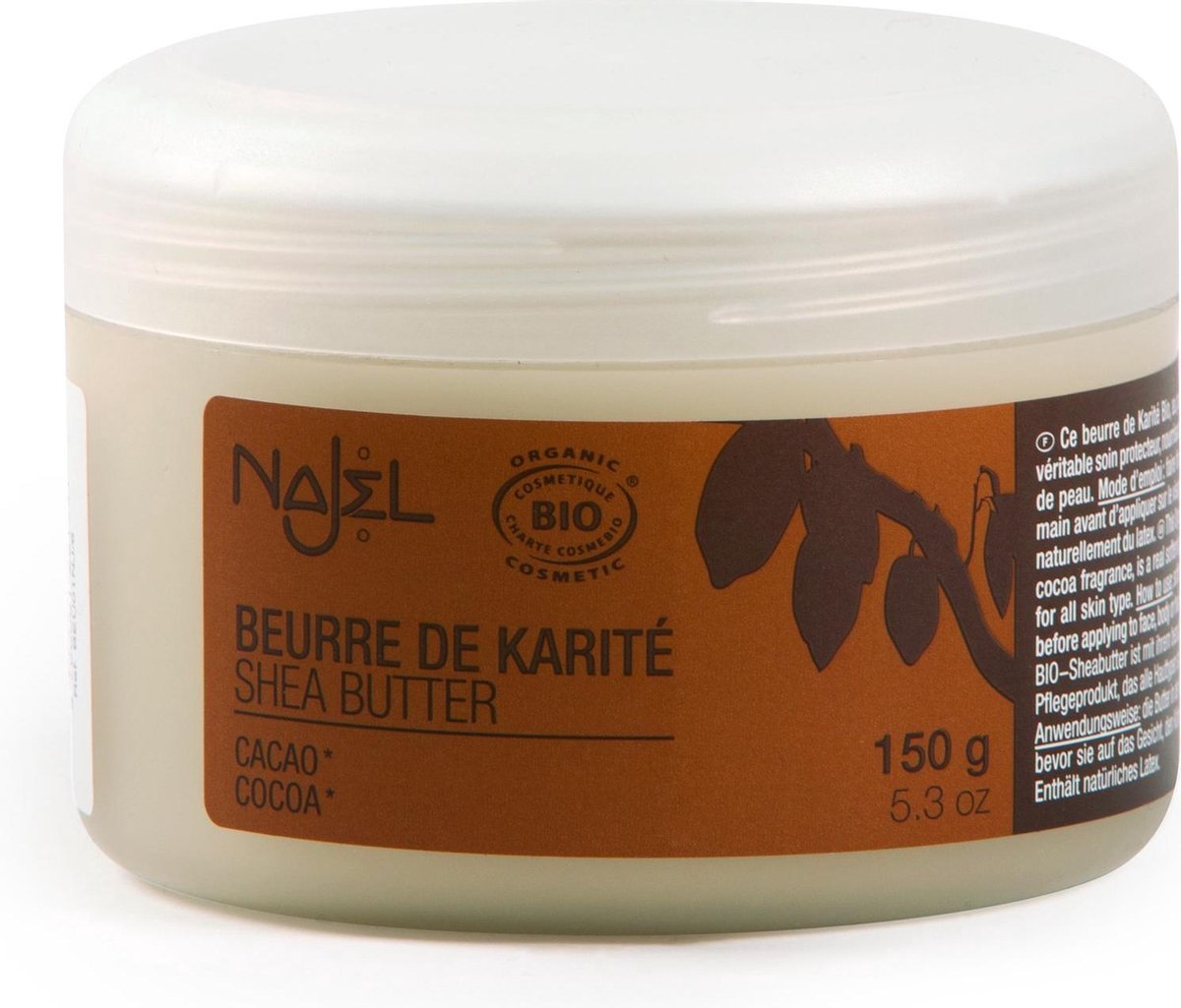 Sheaboter cacao 100% natuurlijk - 150