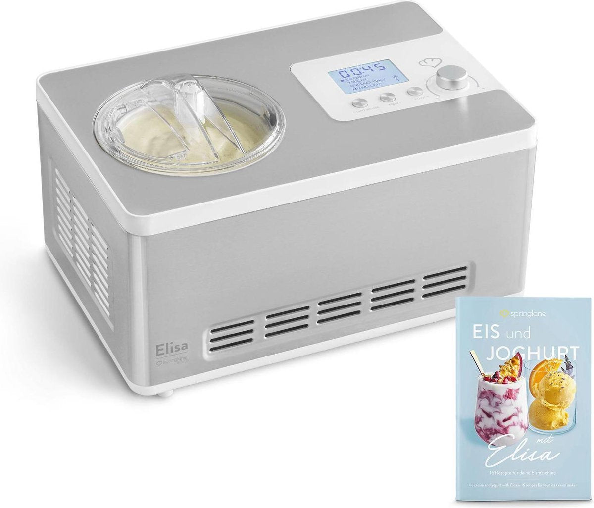 Springlane Elisa - Ijsmachine en yoghurtmaker - Zelfvriezend