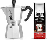 Bialetti Moka Express 2 kops + Bialetti Classico gemalen koffie 250gr