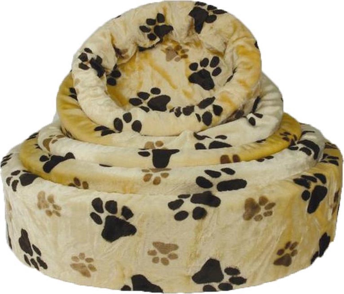 Competition Honden Bontmand paw 40 cm - Crème