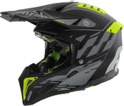 Airoh Aviator 3 AMS² Rampage crosshelm mat zwart grijs fluo geel S