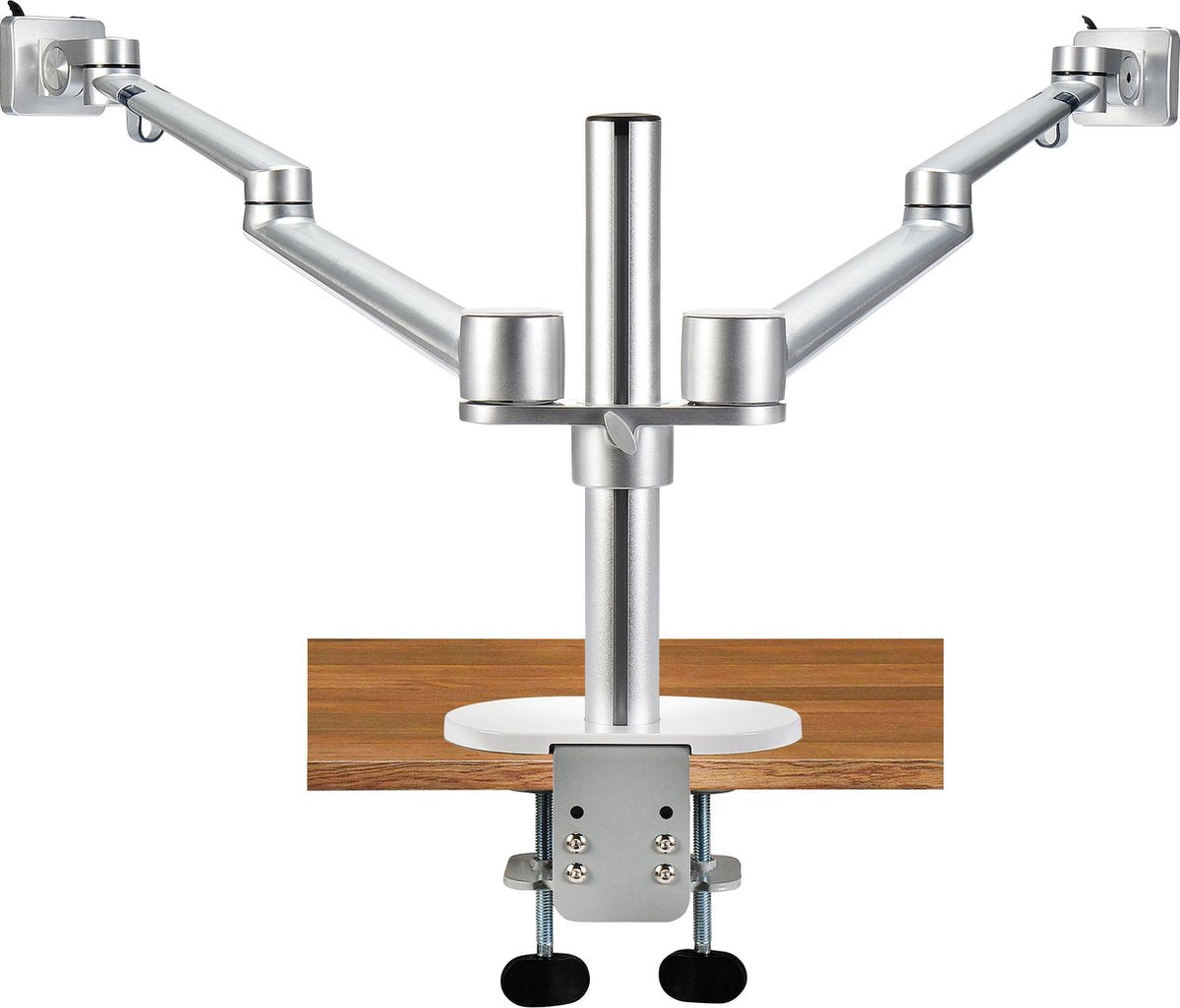 Spire Spugol-2S dubbele Monitor Beugel - Aluminium - Dubbele Monitor Arm - 27 Inch - In Hoogte Verstelbaar - Max. 9 kg