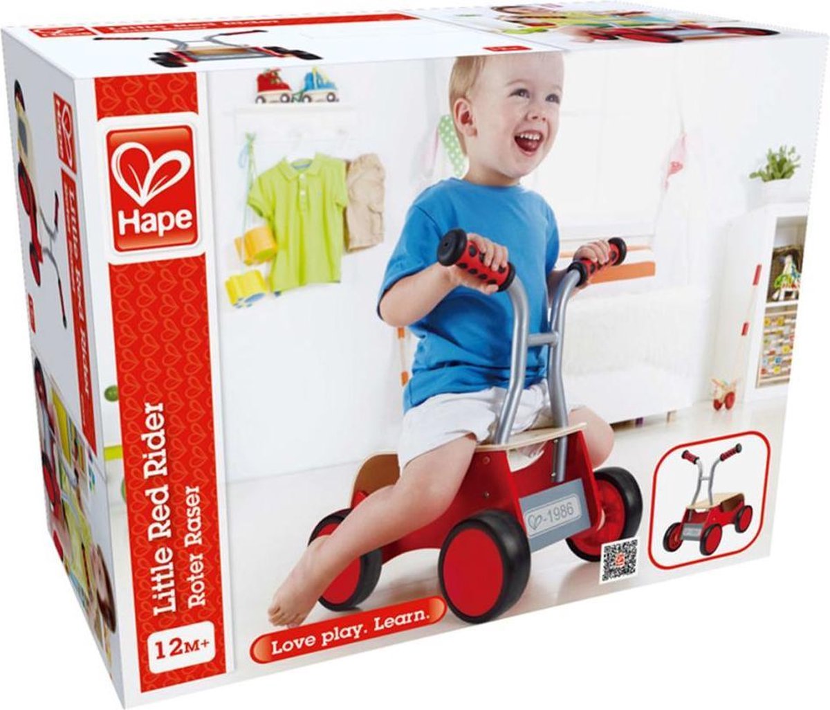 Hape | Houten loopauto - Rood