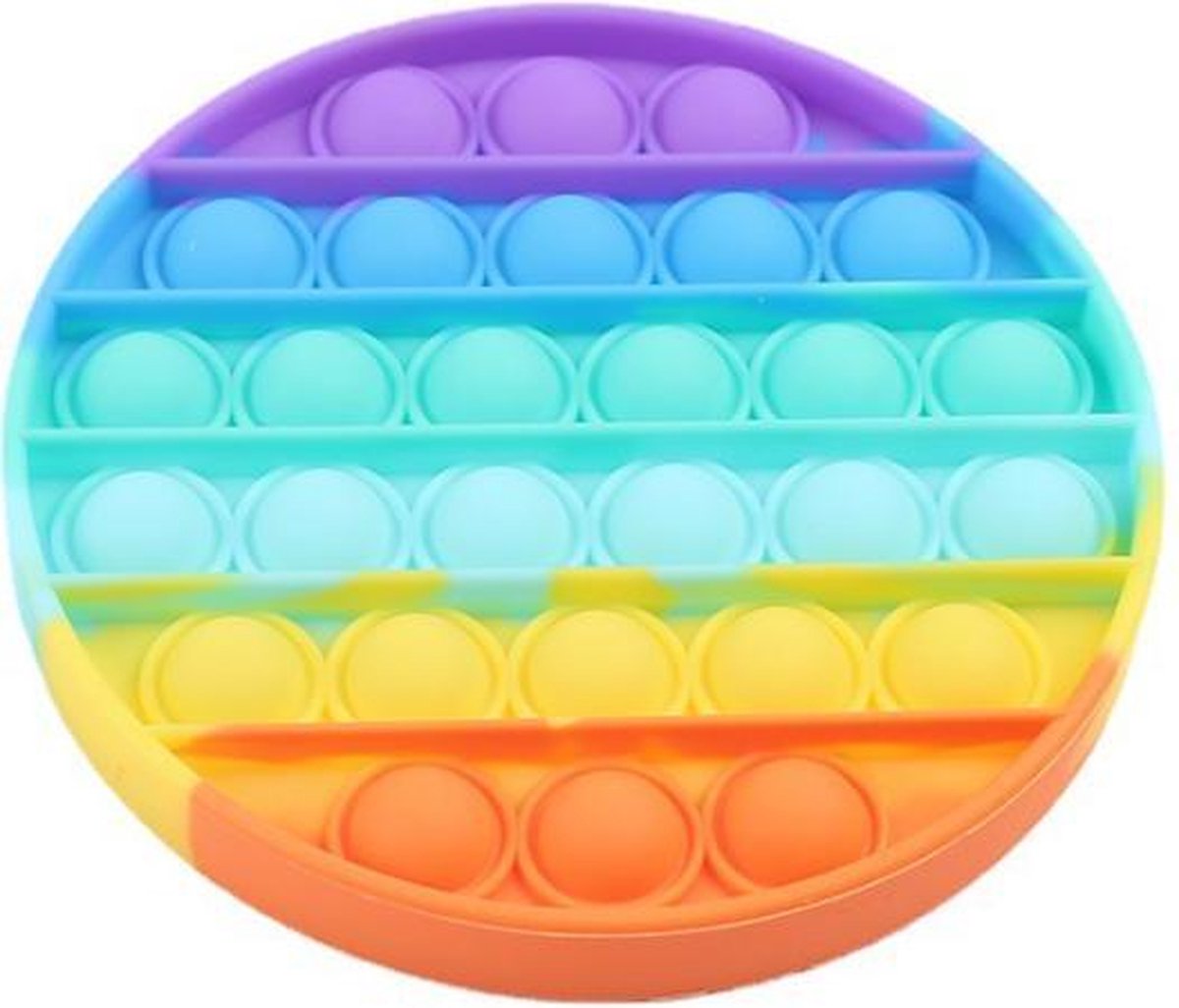 Pop It Fidget - Pop Bubble - Rond - Rainbow
