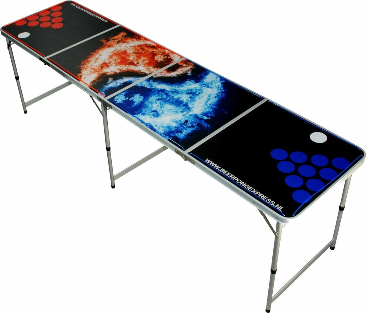 Beerpongexpress  – Beer Pong Tafel - Yin en Yang - Bierpong - LED verlichting - Inklapbaar