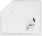 Interbaby Babydeken Beertjes 75 X 65 Cm Katoen Wit/beige