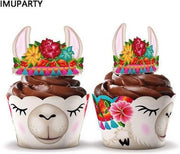 12 stuks cupcake omslagen Alpaca
