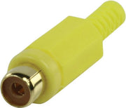 HQ SP-027 RCA Geel kabel-connector