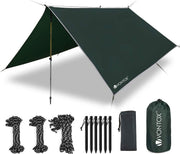 HN®  Tent Tarp Waterdicht | Tarp 3x3m-PU3000mm | Sneeuw