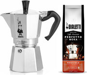 Bialetti Moka Express 4 kops + Bialetti Hazelnoot gemalen koffie 250gr