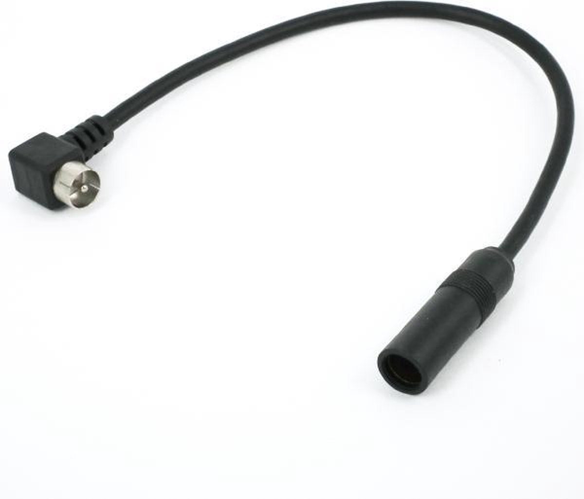 Auto antenne adapterkabel. Coax Plug naar 11 mm contraplug