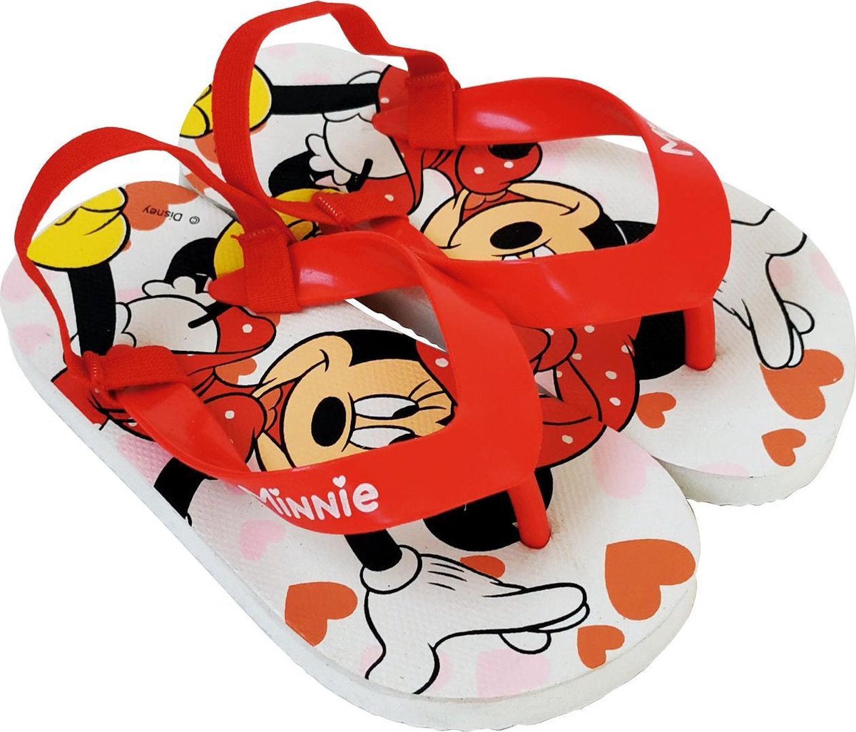 Disney Teenslippers Minnie Meisjes Polyethyleen Roze Maat 22