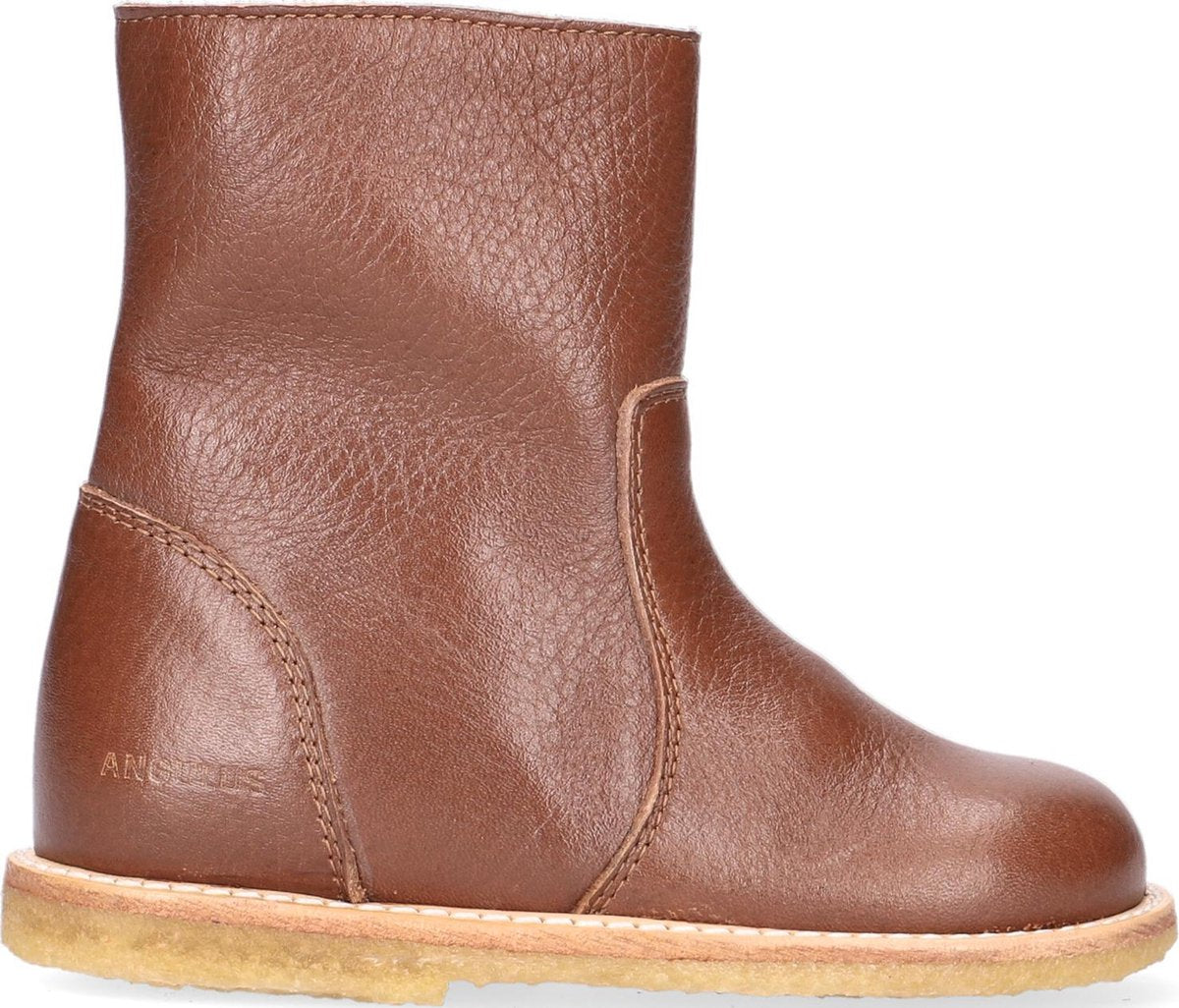 Angulus 9202-101 Enkellaarsjes - Enkelboots - Meisjes - Cognac - Maat 25