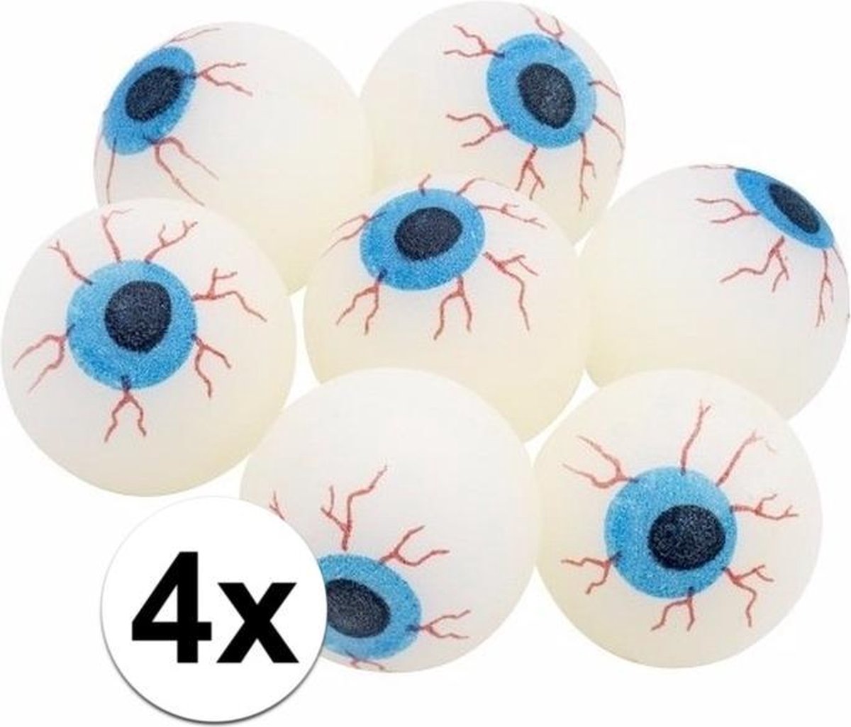 4x Glow in the dark oogballen