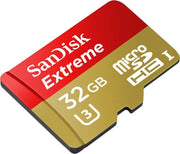 Sandisk Extreme Micro SDHC 32GB +SD AD. 60MB Class 10 U3