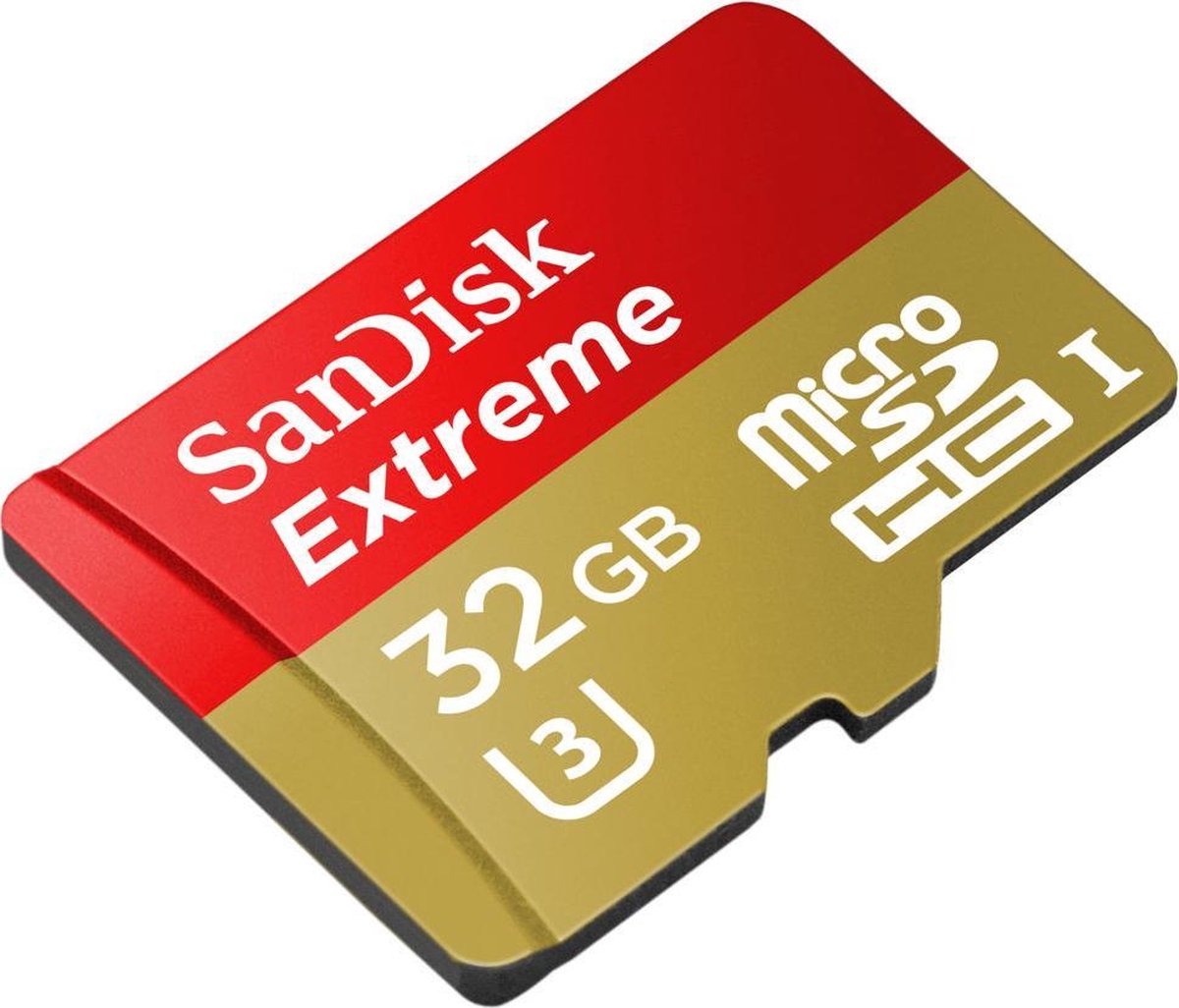 Sandisk Extreme Micro SDHC 32GB +SD AD. 60MB Class 10 U3