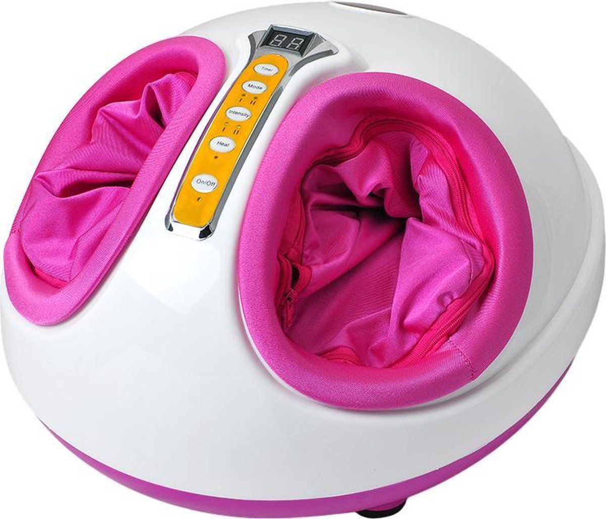 Voetmassage apparaat - 3 Massageprogramma’s - Warmtefunctie - Compressie Voetmassage - shiatsu Voetmassage -  Roze kleur