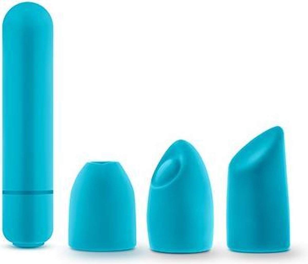 Rose - Vibrerende bullet met opzetstukjes Euphoria - Blauw