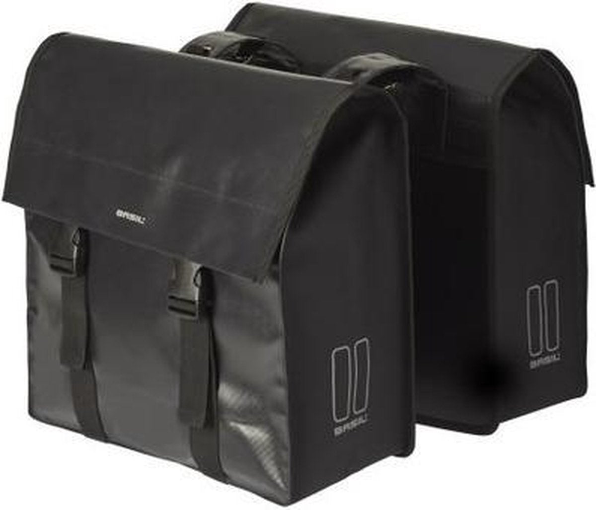 Tas Basil dubbel urban load zwart/zwart