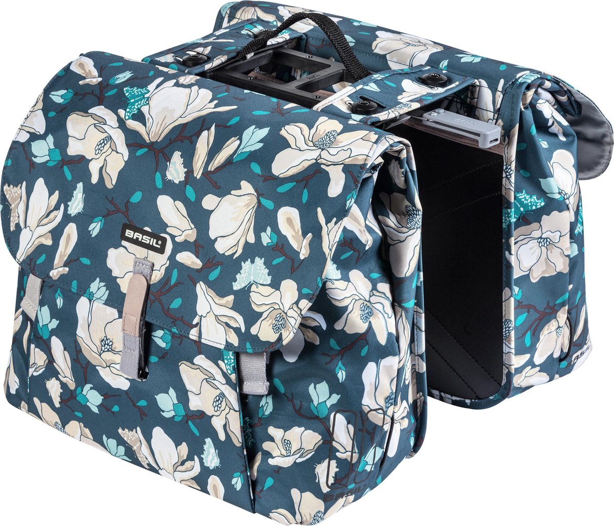 Basil Magnolia Dubbele fietstas MIK - Blauw - 35 Liter