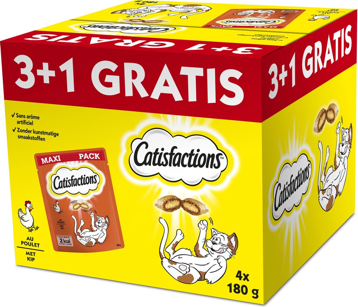 Catisfactions Kip 180Gr 3+1 Promo Pack