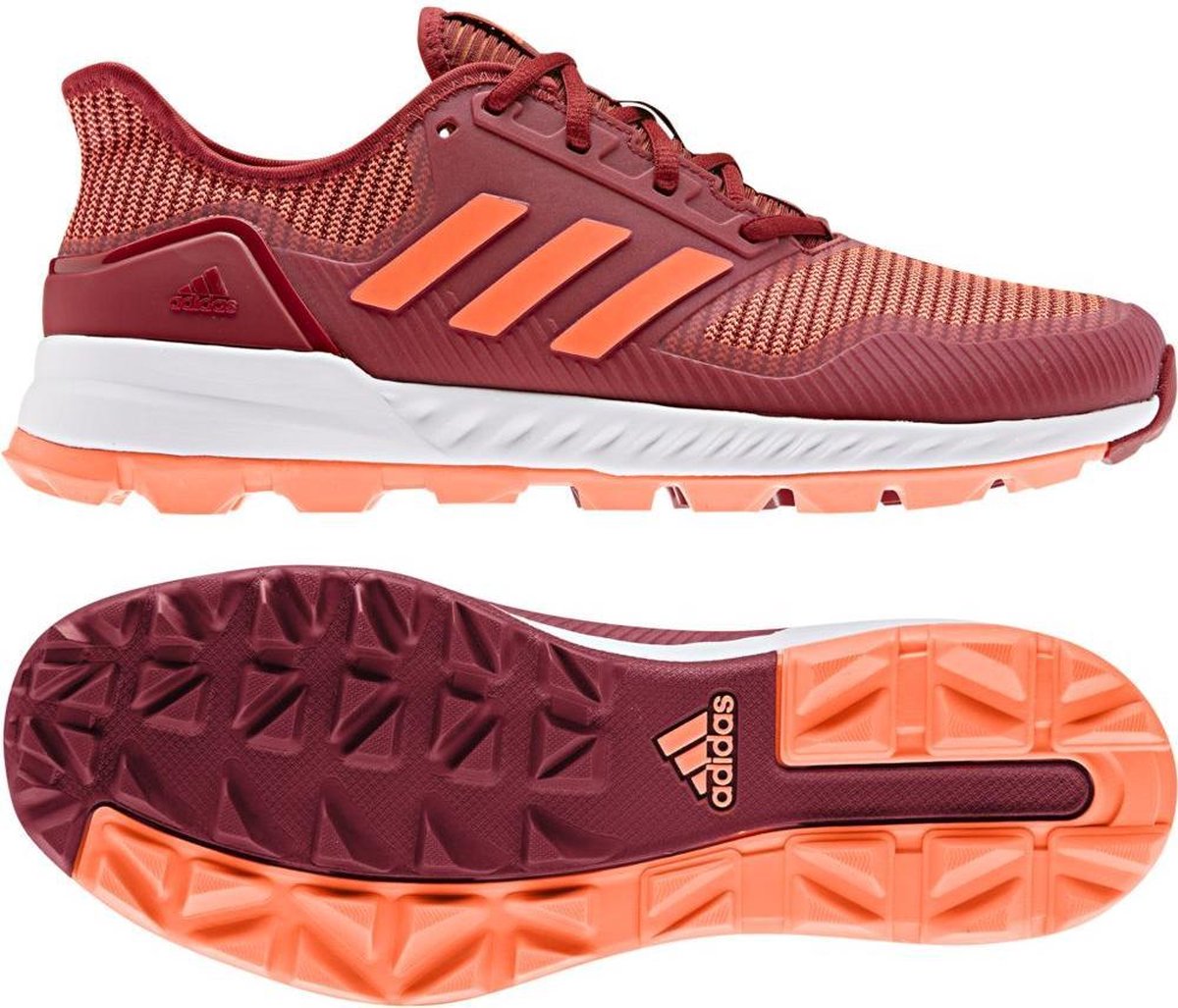Adidas adiPower Hockeyschoenen - Outdoor schoenen  - rood donker - 46